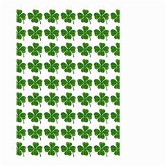 Shamrocks Clover Green Leaf Small Garden Flag (two Sides) by HermanTelo