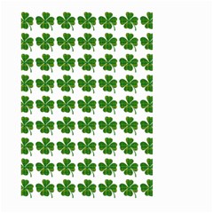 Shamrocks Clover Green Leaf Large Garden Flag (two Sides) by HermanTelo