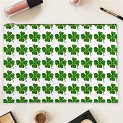 Shamrocks Clover Green Leaf Cosmetic Bag (xxl)