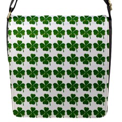 Shamrocks Clover Green Leaf Flap Closure Messenger Bag (s)