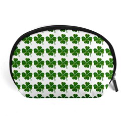 Shamrocks Clover Green Leaf Accessory Pouch (large)