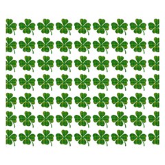 Shamrocks Clover Green Leaf Double Sided Flano Blanket (small)  by HermanTelo