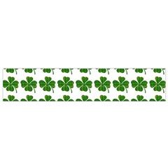 Shamrocks Clover Green Leaf Small Flano Scarf by HermanTelo