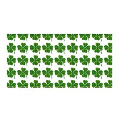 Shamrocks Clover Green Leaf Satin Wrap