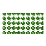 Shamrocks Clover Green Leaf Satin Wrap Front