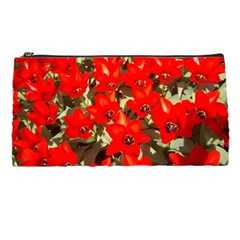 Columbus Commons Red Tulips Pencil Cases by Riverwoman