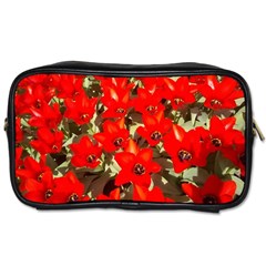 Columbus Commons Red Tulips Toiletries Bag (two Sides) by Riverwoman