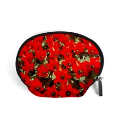 Columbus Commons Red Tulips Accessory Pouch (small) by Riverwoman