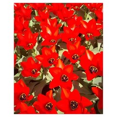 Columbus Commons Red Tulips Drawstring Bag (small) by Riverwoman