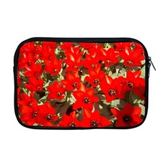 Columbus Commons Red Tulips Apple Macbook Pro 17  Zipper Case by Riverwoman