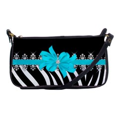 Zebra (teal)  Evening Bag by itsablingthingshop