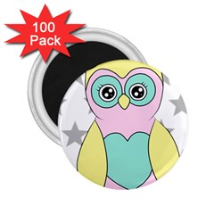 Sowa Child Owls Animals 2 25  Magnets (100 Pack)  by Sapixe