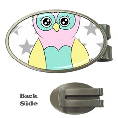 Sowa Child Owls Animals Money Clips (oval)  by Sapixe