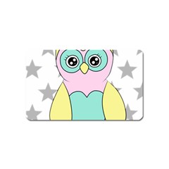 Sowa Child Owls Animals Magnet (name Card) by Sapixe