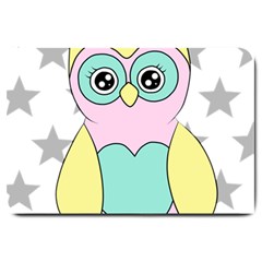 Sowa Child Owls Animals Large Doormat  by Sapixe