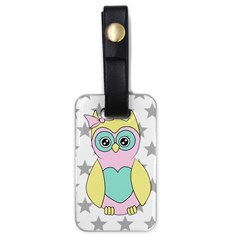 Sowa Child Owls Animals Luggage Tag (one Side) by Sapixe