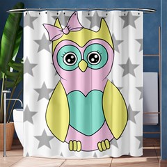 Sowa Child Owls Animals Shower Curtain 60  X 72  (medium)  by Sapixe