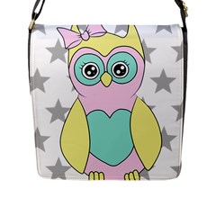 Sowa Child Owls Animals Flap Closure Messenger Bag (l) by Sapixe