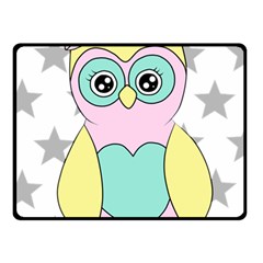 Sowa Child Owls Animals Double Sided Fleece Blanket (small)  by Sapixe