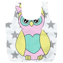 Sowa Child Owls Animals Full Print Recycle Bag (xl) by Sapixe