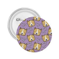 Corgi Pattern 2.25  Buttons