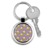 Corgi Pattern Key Chain (Round) Front