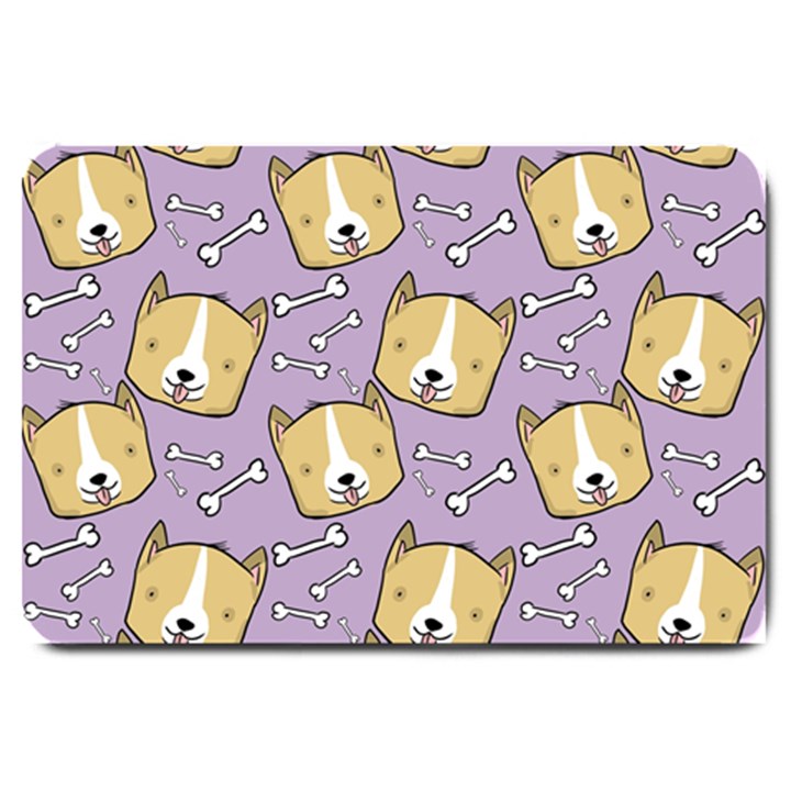 Corgi Pattern Large Doormat 