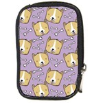 Corgi Pattern Compact Camera Leather Case Front