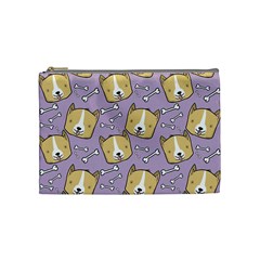 Corgi Pattern Cosmetic Bag (Medium)