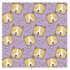 Corgi Pattern Large Satin Scarf (Square)