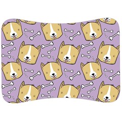 Corgi Pattern Velour Seat Head Rest Cushion