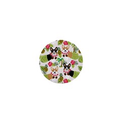 Corgis Hula Pattern 1  Mini Buttons by Sapixe