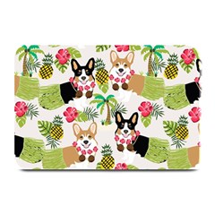 Corgis Hula Pattern Plate Mats by Sapixe