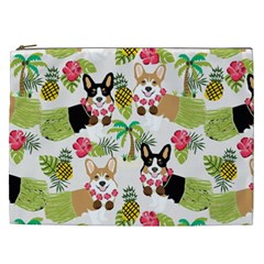 Corgis Hula Pattern Cosmetic Bag (xxl) by Sapixe