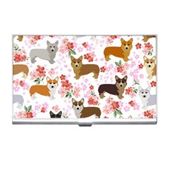 Corgis Corgi Pattern Business Card Holder by Sapixe