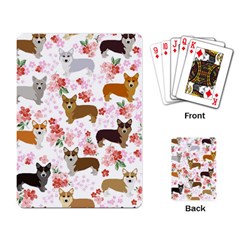 Corgis Corgi Pattern Playing Cards Single Design by Sapixe