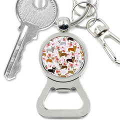 Corgis Corgi Pattern Bottle Opener Key Chain by Sapixe