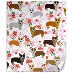 Corgis Corgi Pattern Canvas 8  X 10  by Sapixe