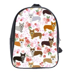 Corgis Corgi Pattern School Bag (large)