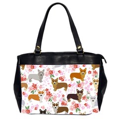 Corgis Corgi Pattern Oversize Office Handbag (2 Sides) by Sapixe