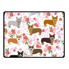 Corgis Corgi Pattern Fleece Blanket (small) by Sapixe