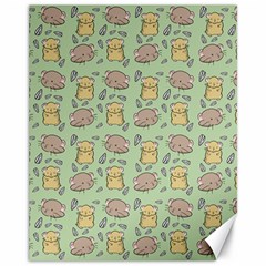 Hamster Pattern Canvas 11  X 14  by Sapixe