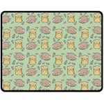 Hamster Pattern Fleece Blanket (Medium)  60 x50  Blanket Front