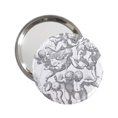 Angel Line Art Religion Angelic 2 25  Handbag Mirrors by Sapixe