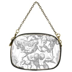 Angel Line Art Religion Angelic Chain Purse (one Side) by Sapixe