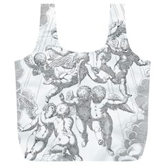 Angel Line Art Religion Angelic Full Print Recycle Bag (xl) by Sapixe