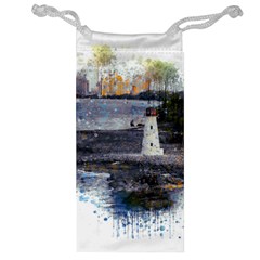 Lighthouse Art Sea Ocean Vintage Jewelry Bag by Sapixe