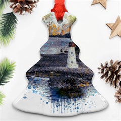 Lighthouse Art Sea Ocean Vintage Ornament (christmas Tree)  by Sapixe