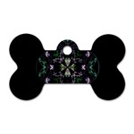 Fractal Fractal Art Texture Dog Tag Bone (Two Sides) Back