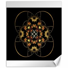 Fractal Stained Glass Ornate Canvas 8  X 10  by Sapixe